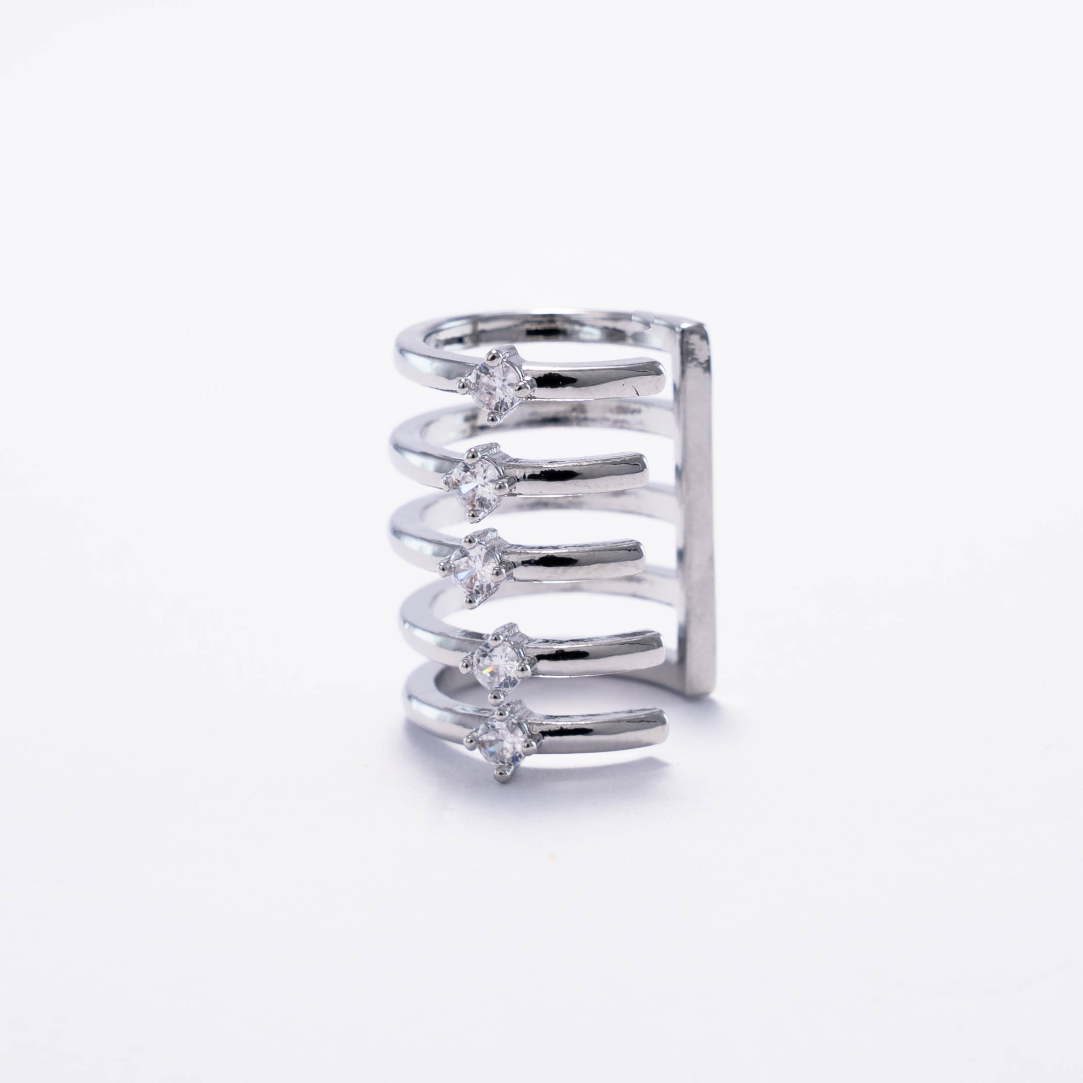 Earcuff De Filas Plateado