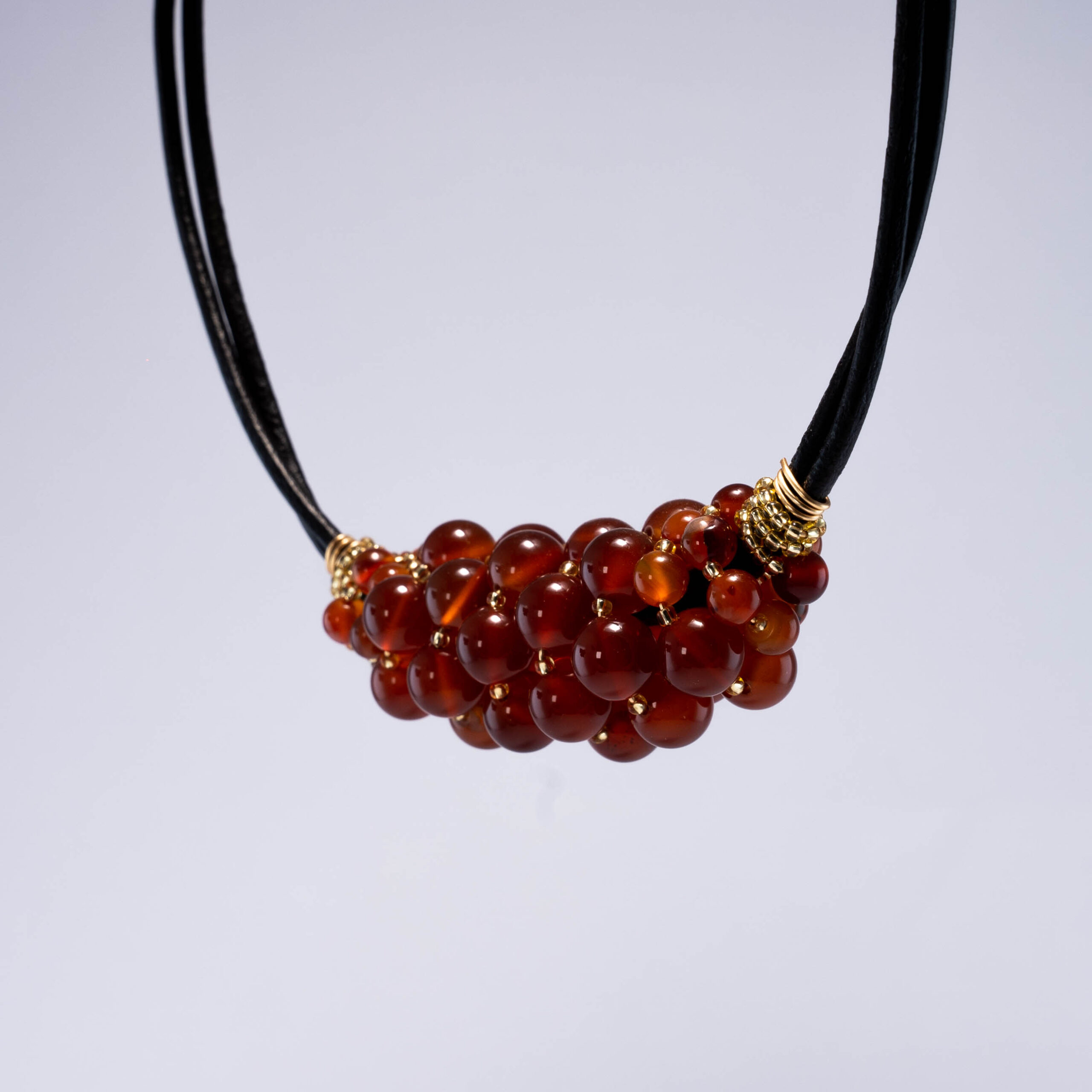 Collar De Cuentas Rojas