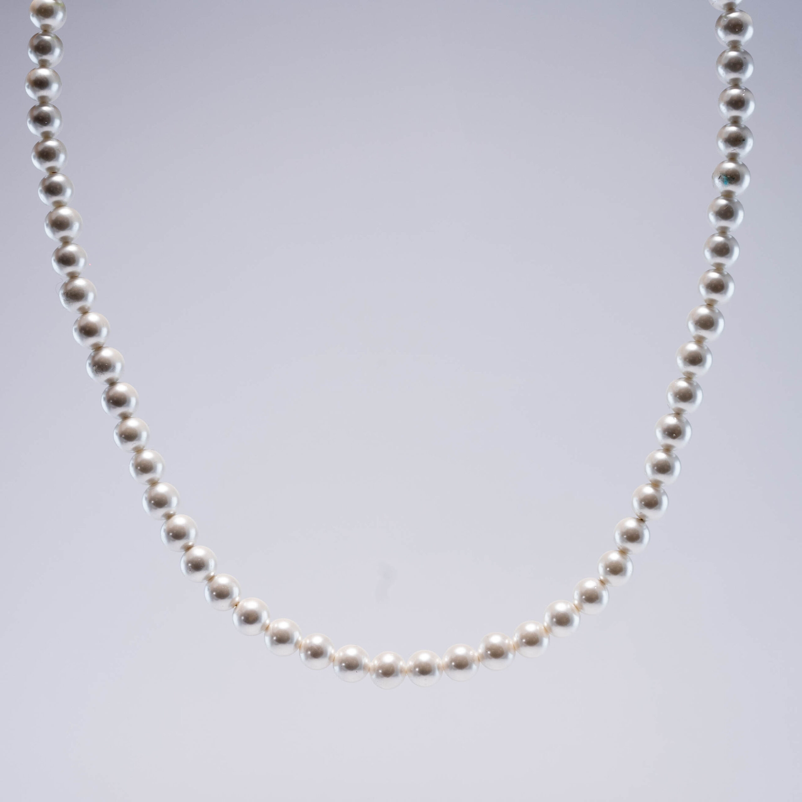 Collar De Piedras Plateado