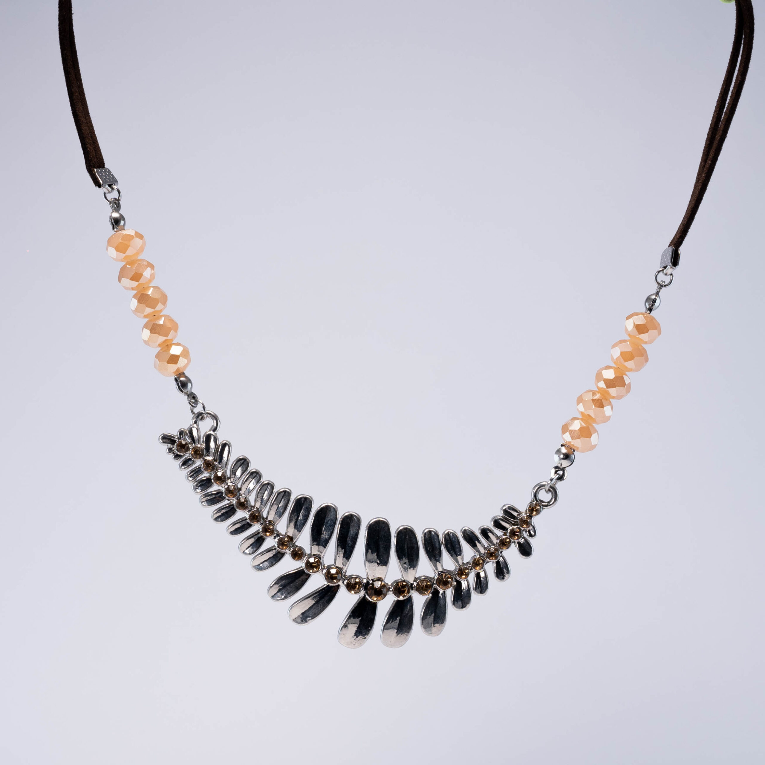 Collar Set De Hoja Natural