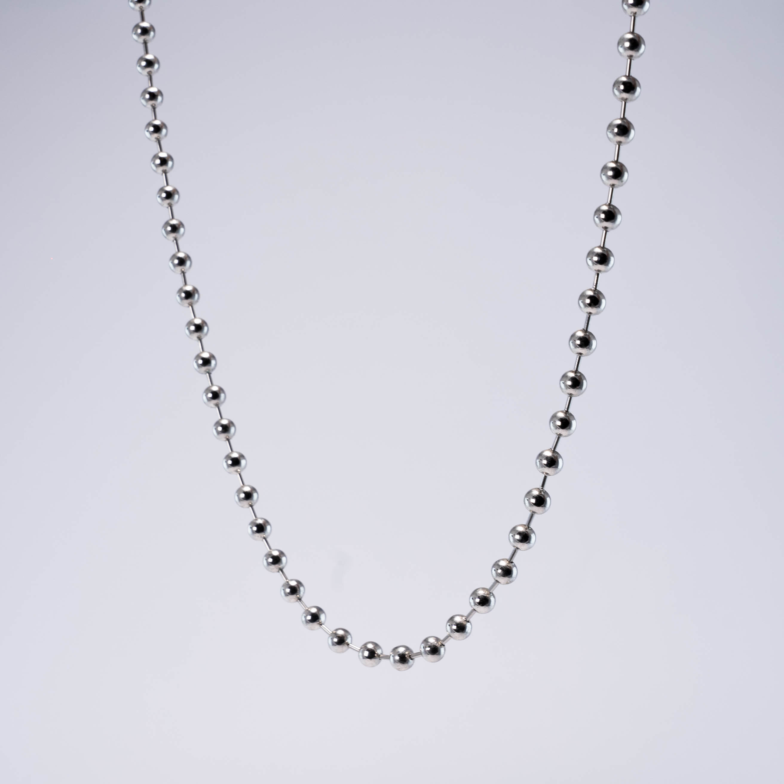 Cadena De Bolas Plateada