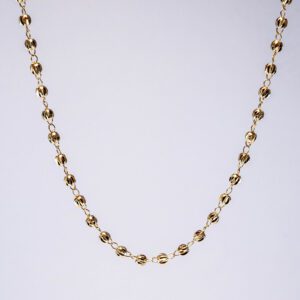 Collar Dorado De Esferas