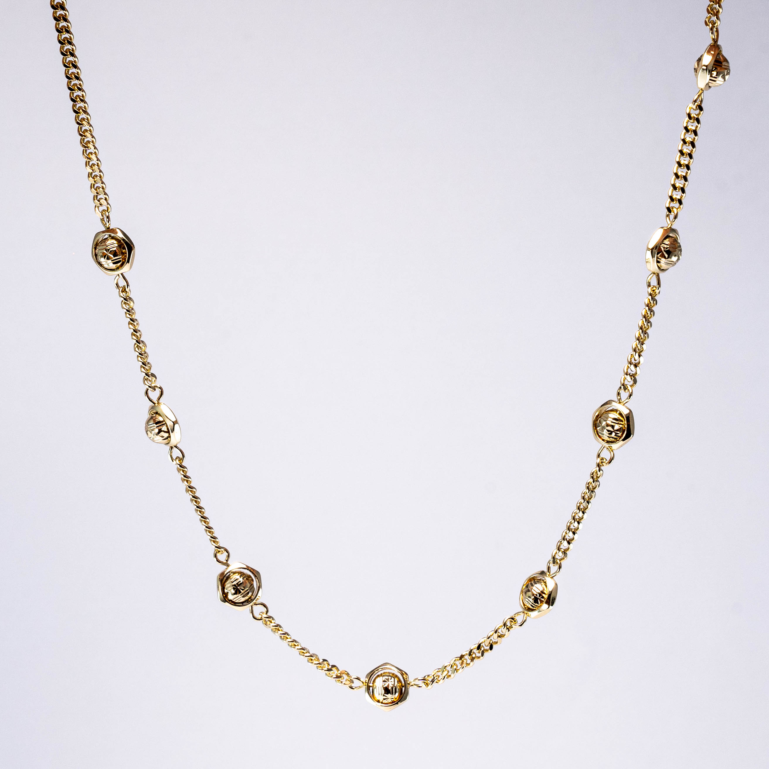 Collar De Esferas Texturizada