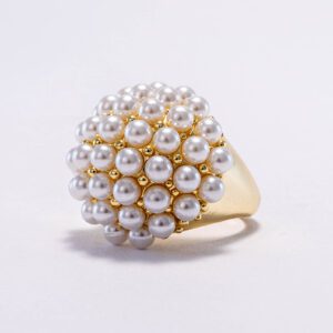 Anillo De Esferas Perlado