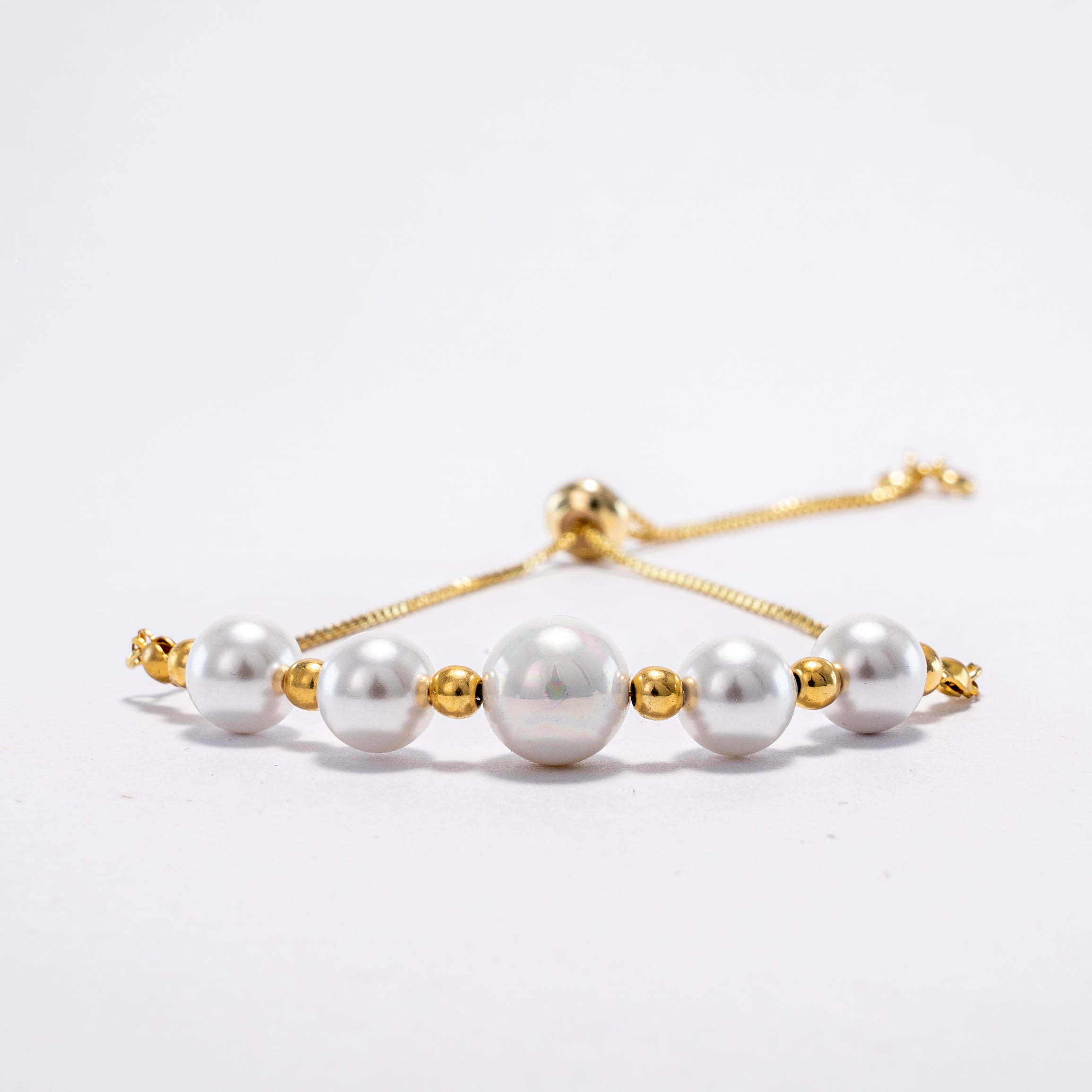 Pulsera De Perlas Ajustable