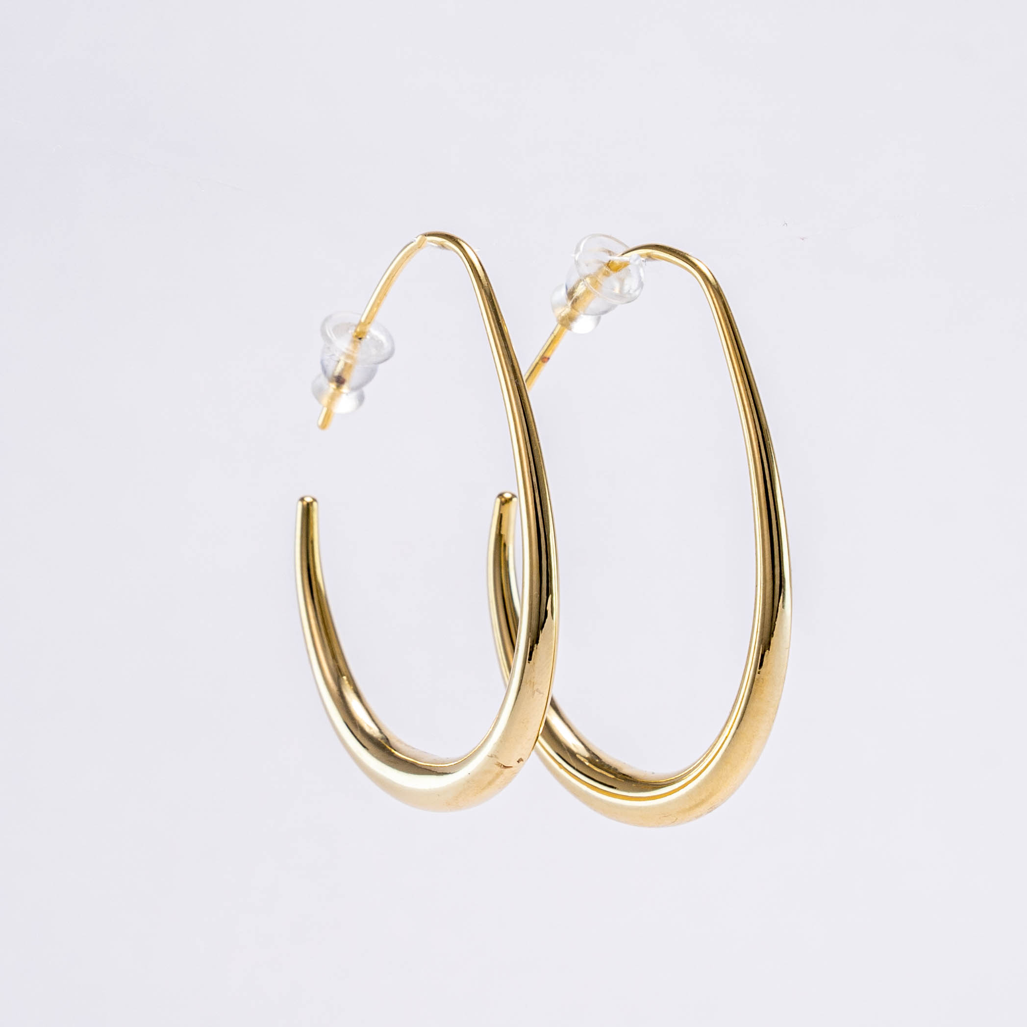 Aretes Ovalados Dorados