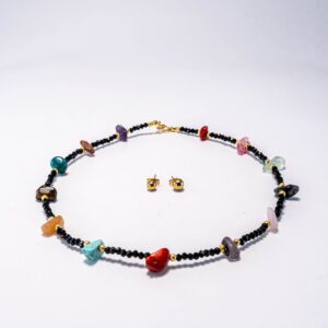 Set Collar Y Aretas Bohemio