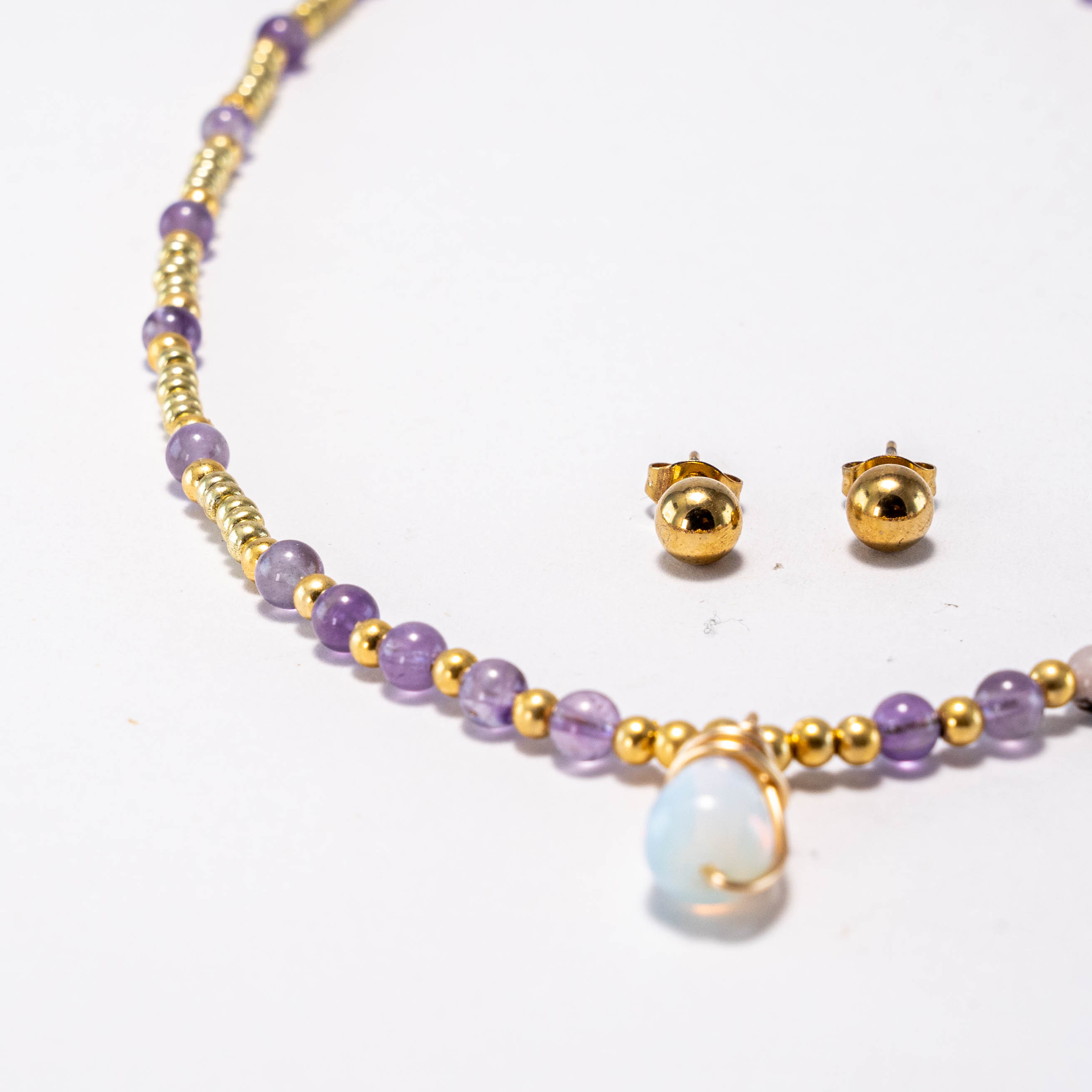 Set Collar De Ópalo