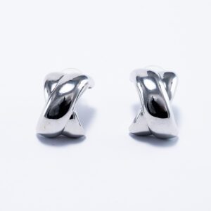 Aretes De Nudo Plateado