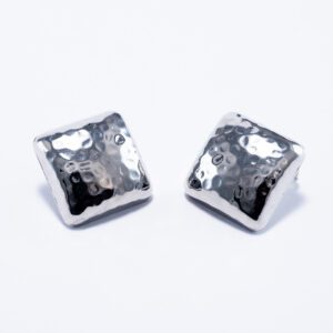 Aretes De Cuadrado Amartillado