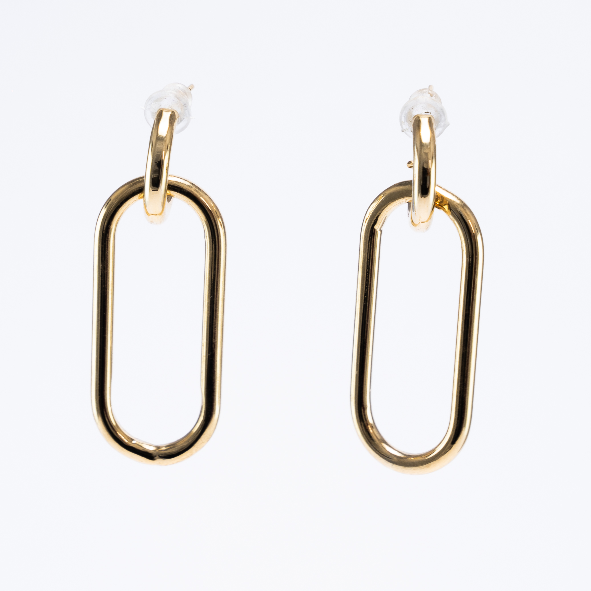 Aretes Ovalados Dorados