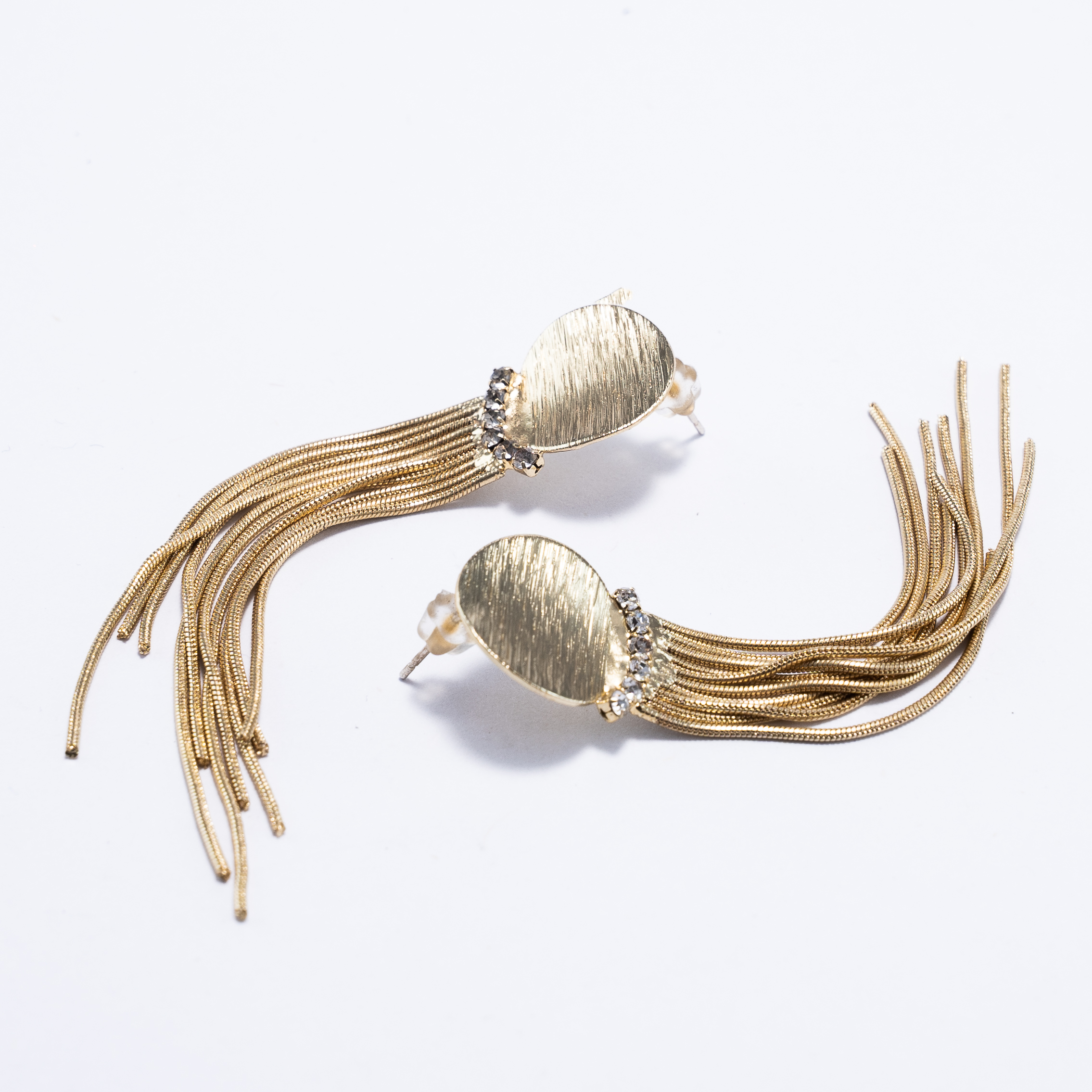 Aretes De Borla Dorados