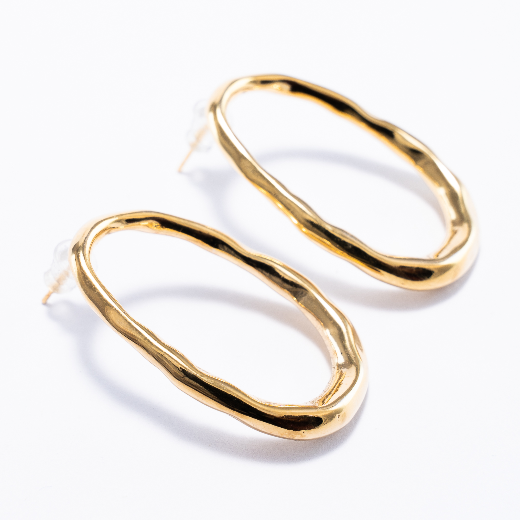 Aretes De Ovalo Organico