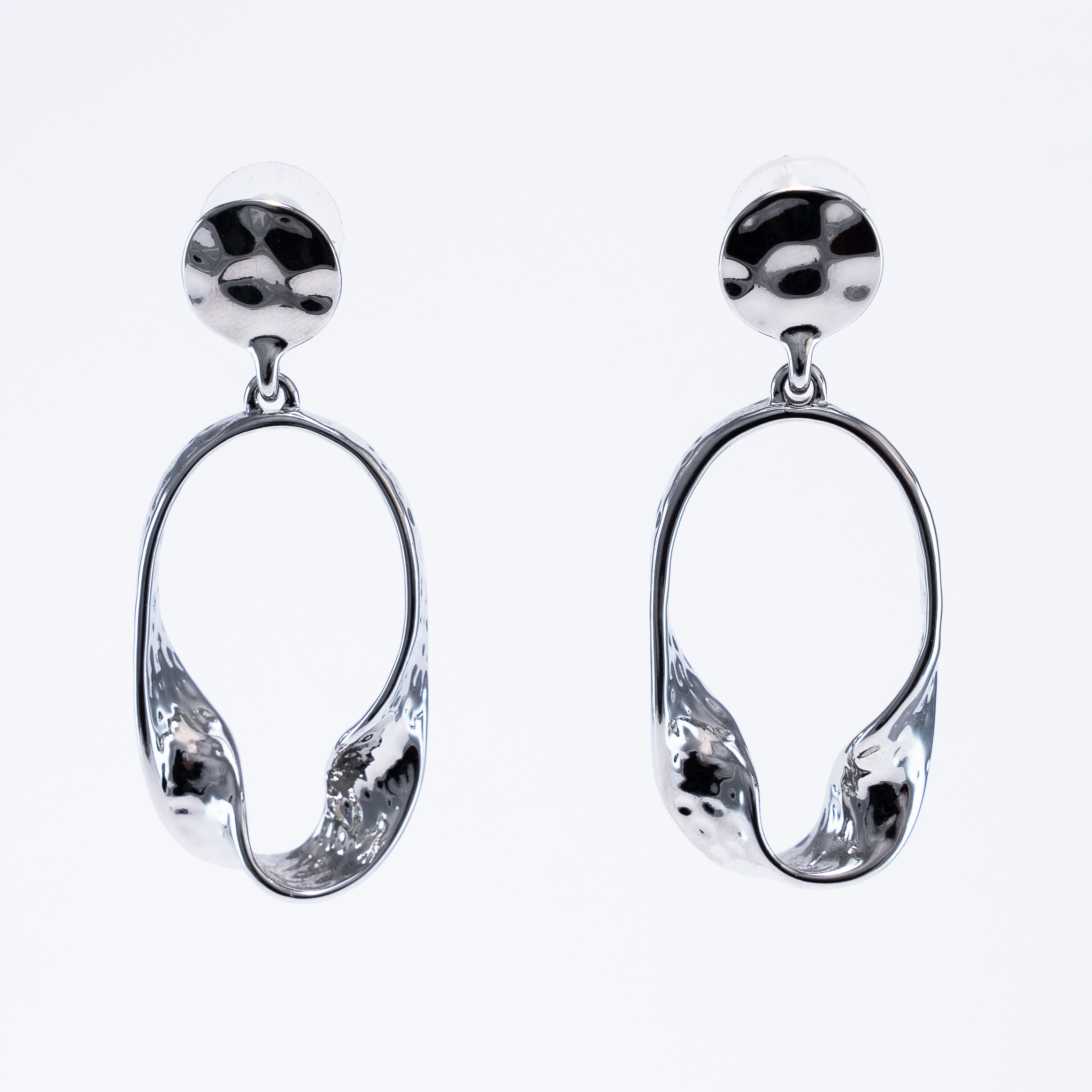 Aretes De Eslabón Llamativo