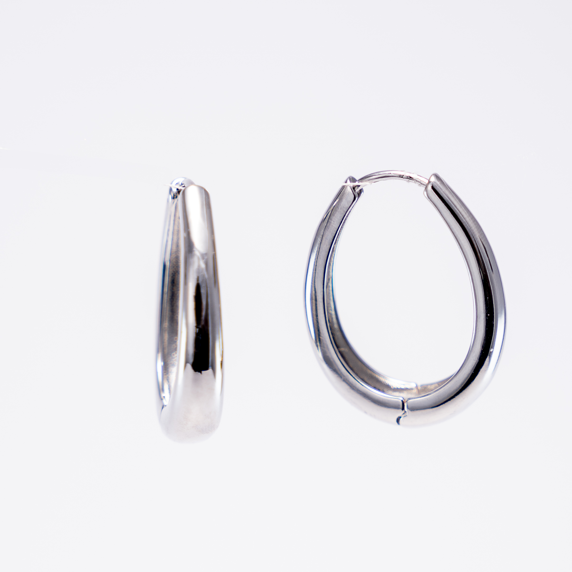 Aretes De Aro Ovalado