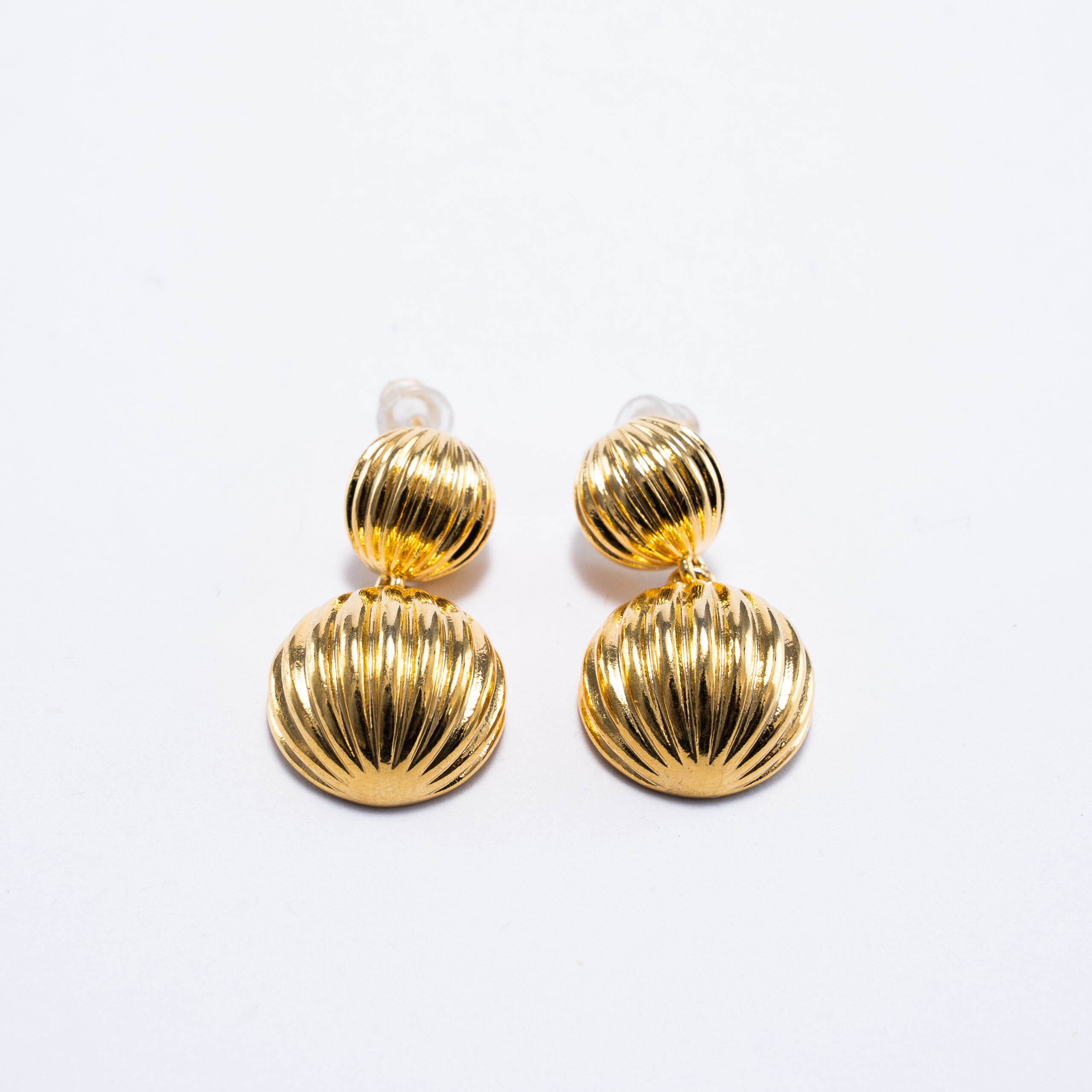 Aretes De Bola Doble Texturizada