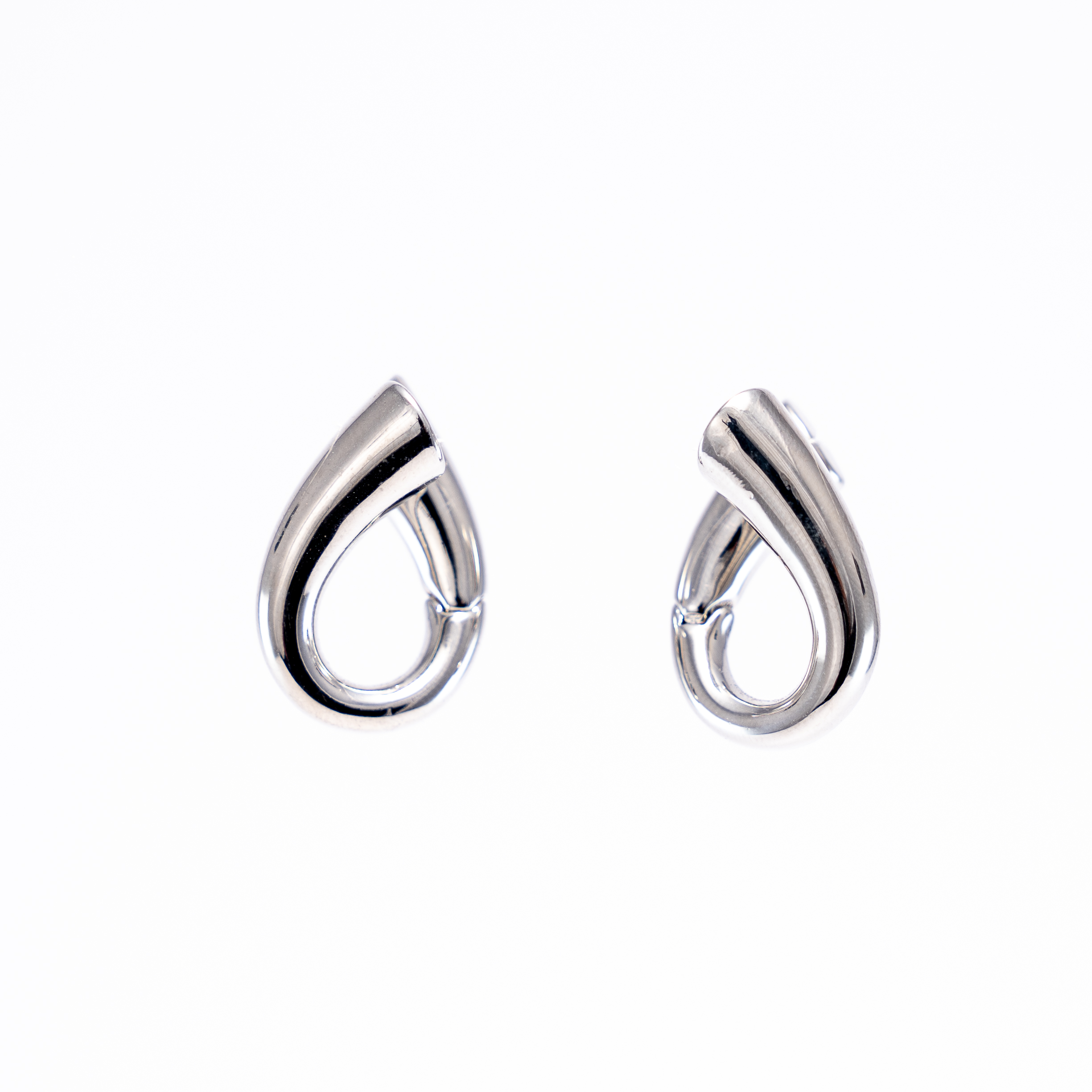 Aretes De Gota Plateados