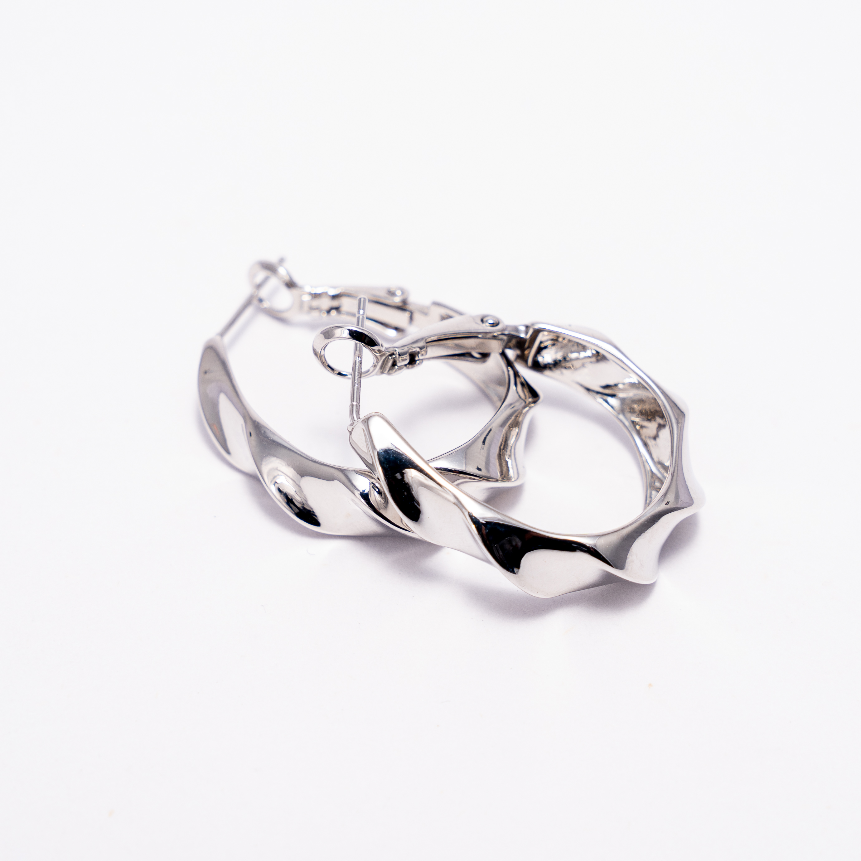 Aretes Trenzados Plateados