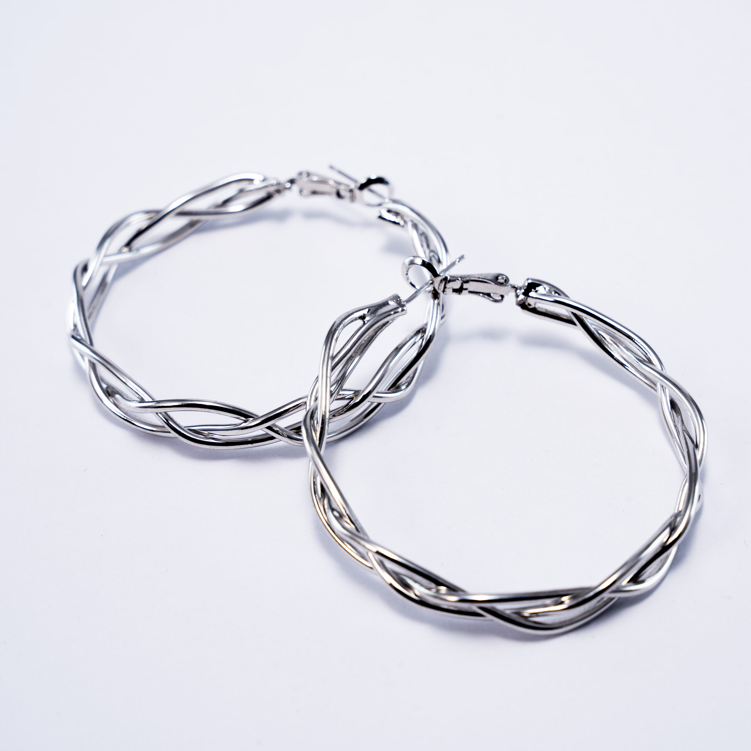 Aretes De Aro Entrelazados