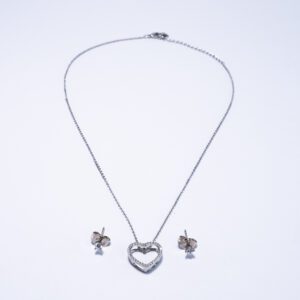 Set Corazón con Brillantes