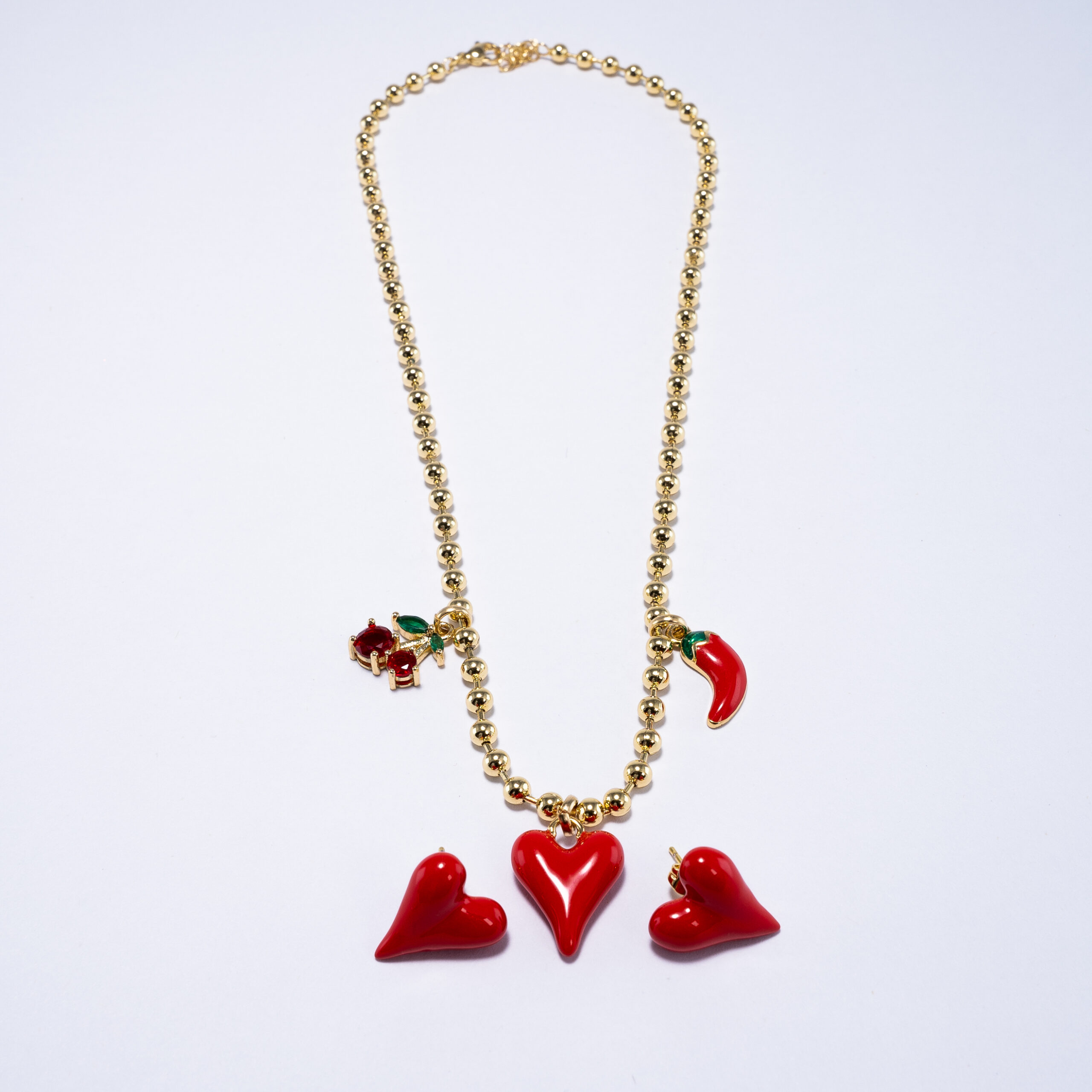 Set corazones apasionados