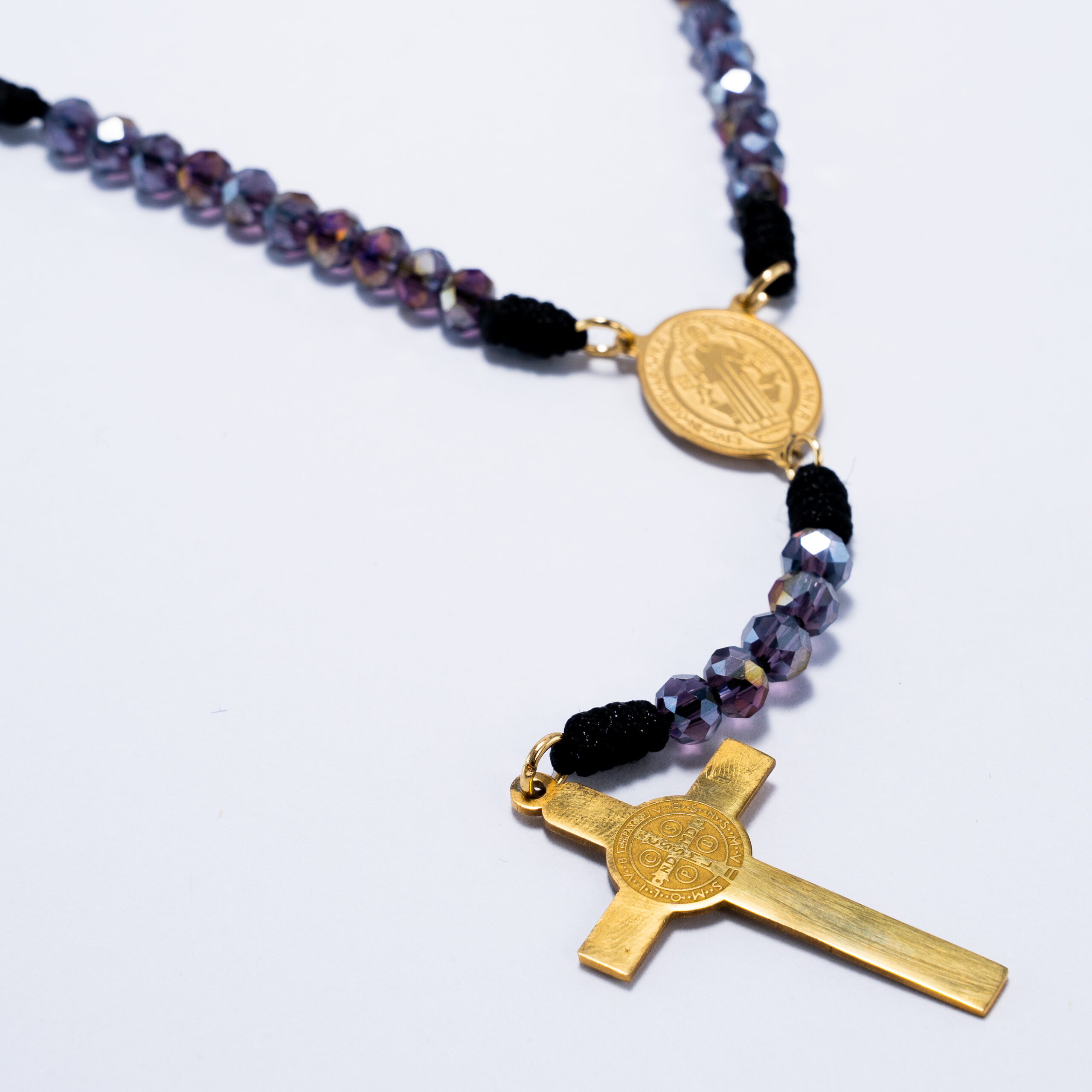 Rosario de San Benito Púrpura Protector