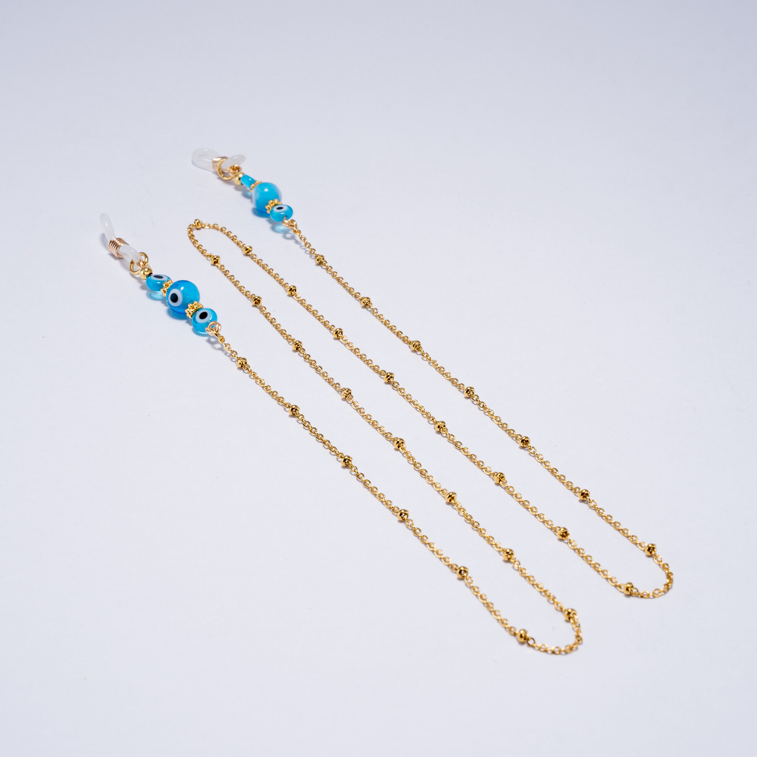 Cadena para gafas Ojo protector dorado