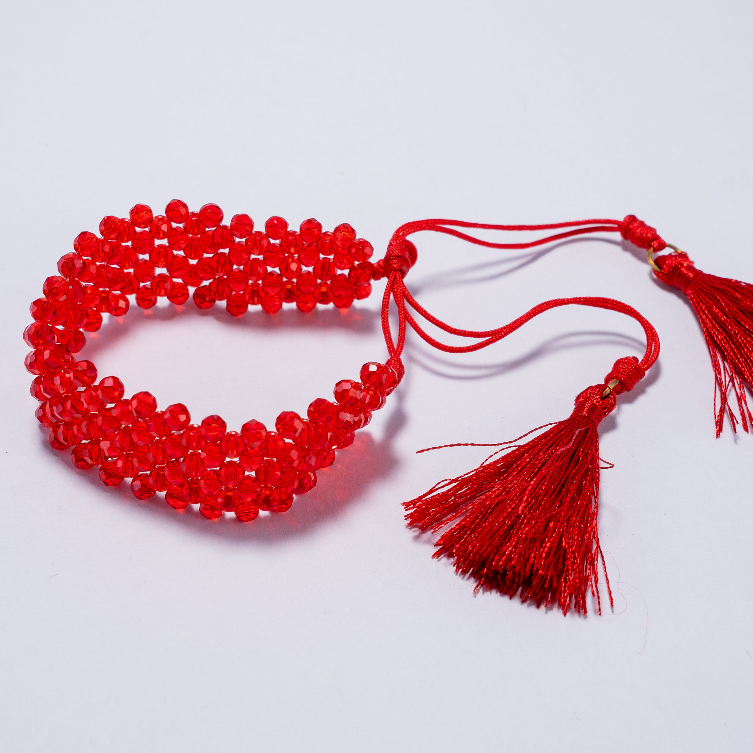 Pulsera ajustable roja
