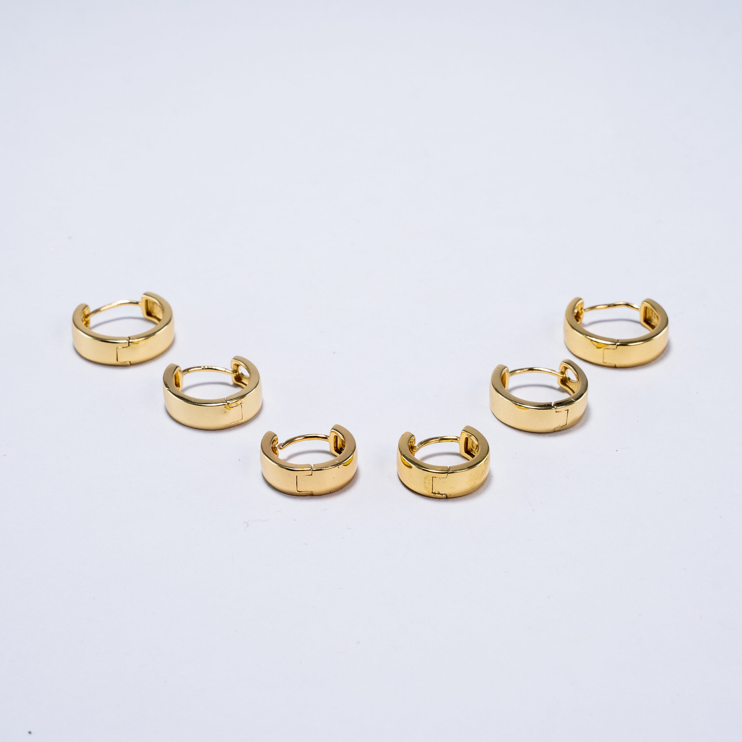 Conjunto aretes Paseo dorado