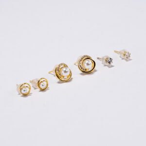 Conjuto de aretes Elegancia versatil