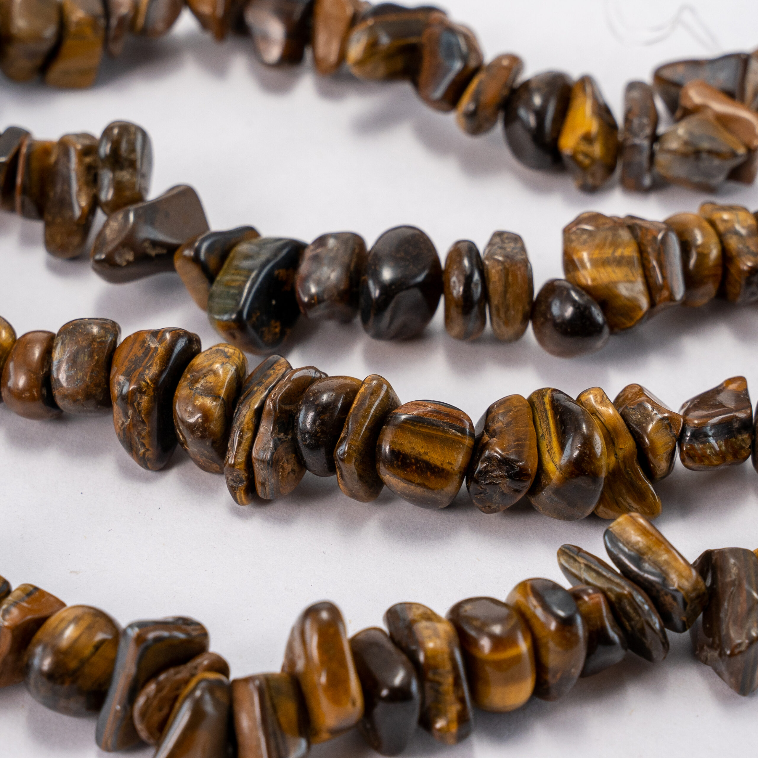 Sarta Ojo de tigre piedra picada grande