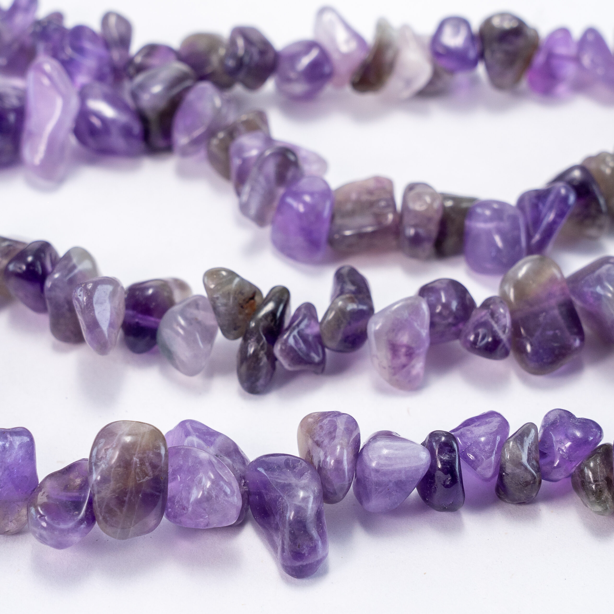 Sarta amatista piedra picada grande