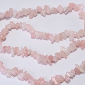 Sarta Cuarzo rosa piedra picada pequeña