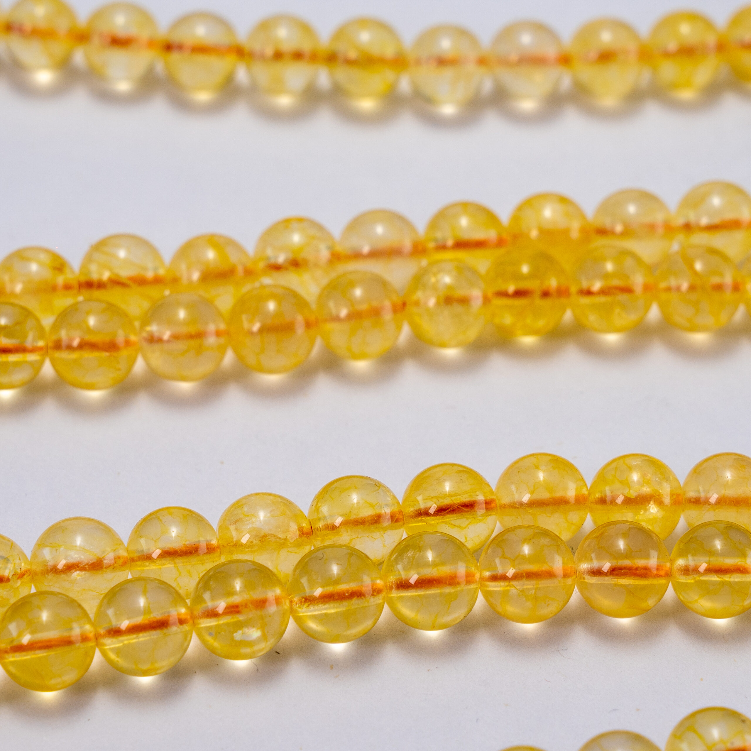 Sarta cuarzo citrino 8mm