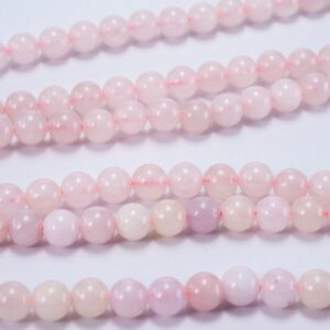 Sarta cuarzo rosa 6mm