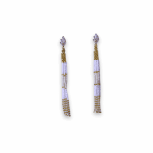 Aretes Miyuki Destello Blanco