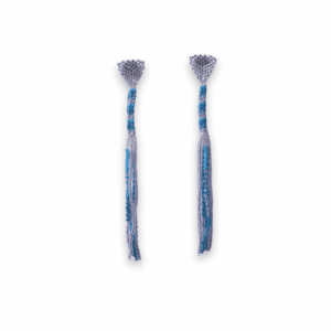 Aretes Miyuki Lanza Azul