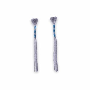 Aretes Miyuki Lanza Plateado