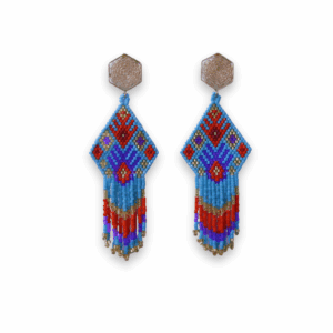 Aretes Miyuki Espíritu Azul