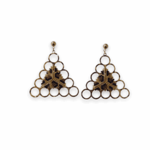 Aretes Miyuki Felina Dorada