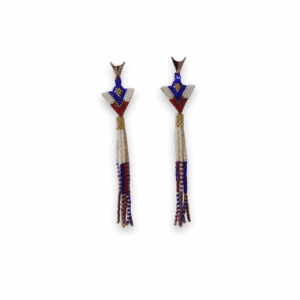 Aretes Miyuki Flecha Tricolor