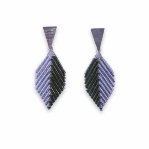Aretes Miyuki Hoja Verde