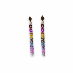 Aretes Miyuki Raíces multicolor