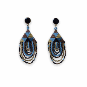 Aretes Miyuki Encanto Azul