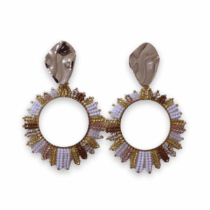 Aretes Miyuki Lumina Dorado