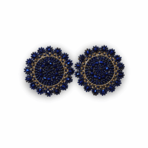 Aretas Mostacilla Flor grande Azul dorado