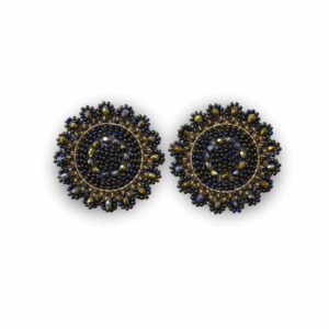 Aretas Mostacilla Flor grande Galaxia dorado