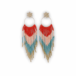 Aretas Mostacilla Iris Rojo