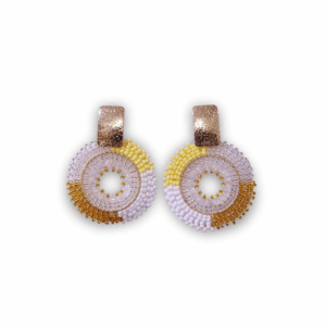 Aretas Mostacilla Mandala bicolor Blanco