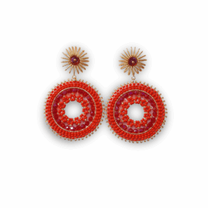 Aretas Mostacilla Sol Kira Rojo